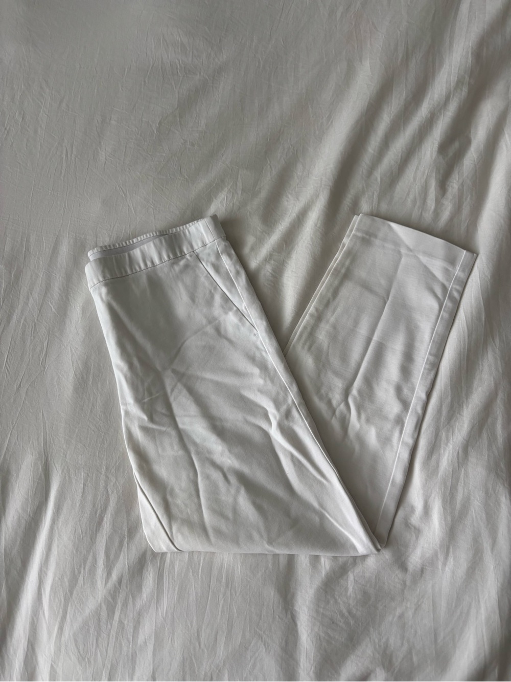 J.Jill White Pull-On Straight Leg Pants Size Small